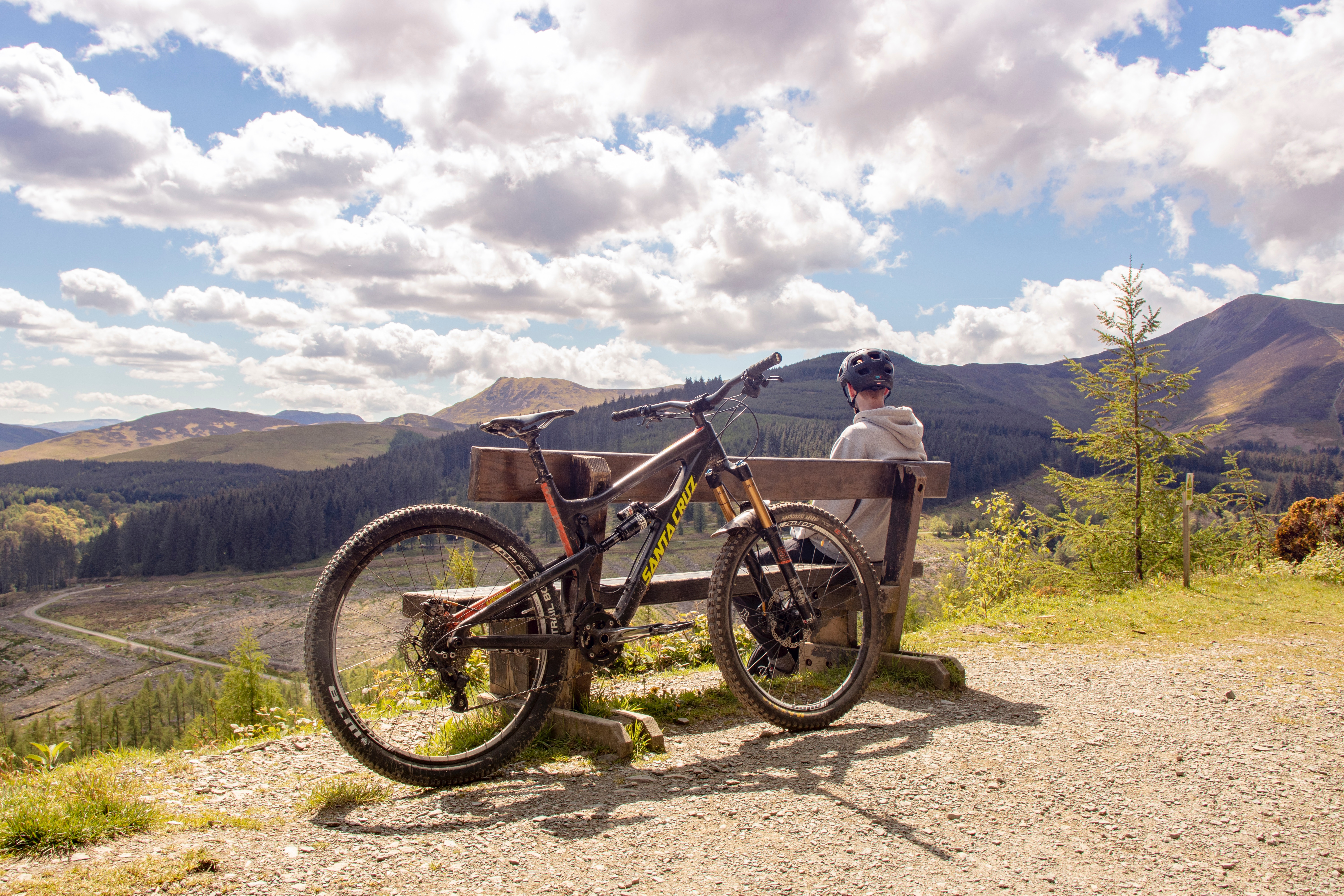 image of person on bike