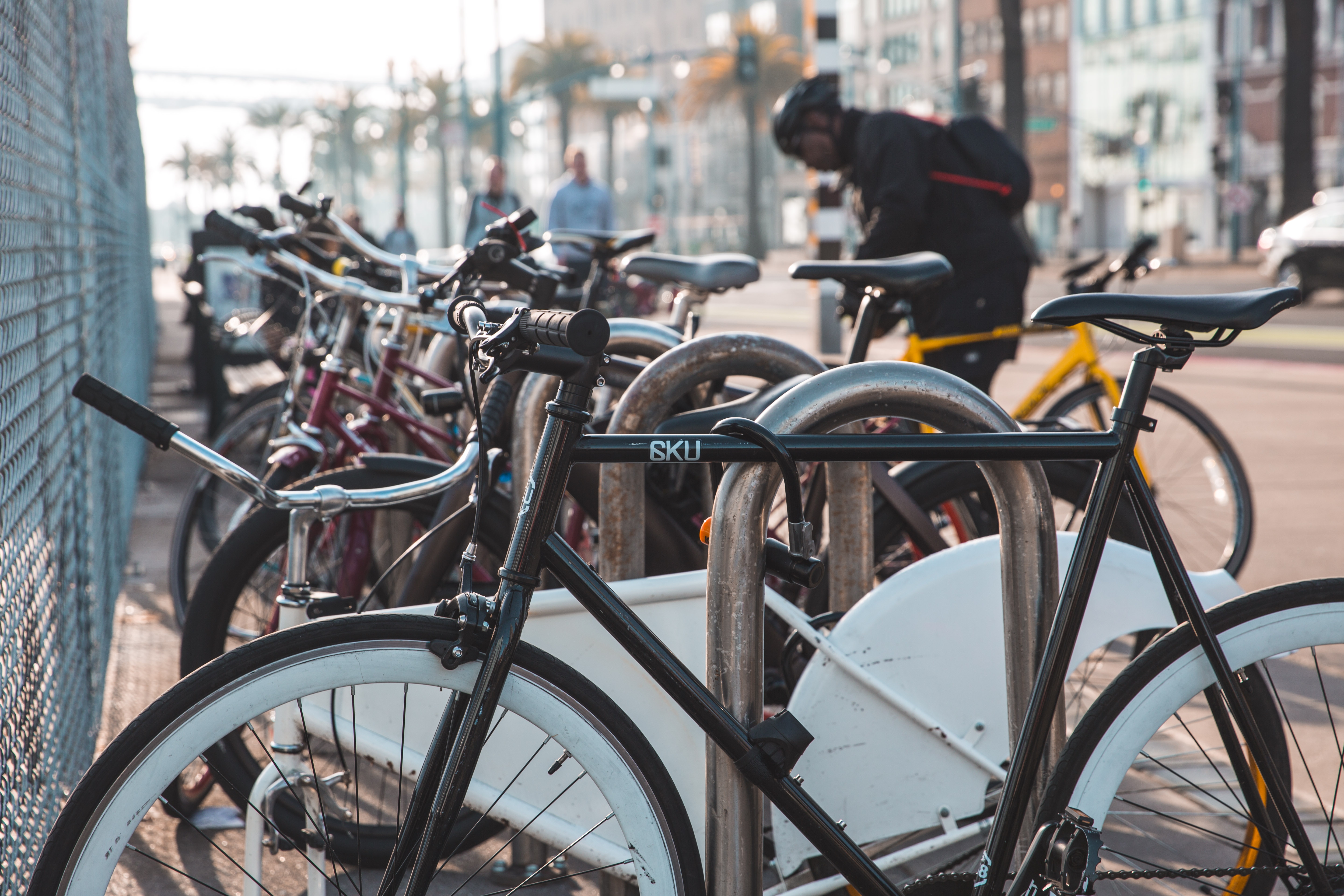 image of person on bike