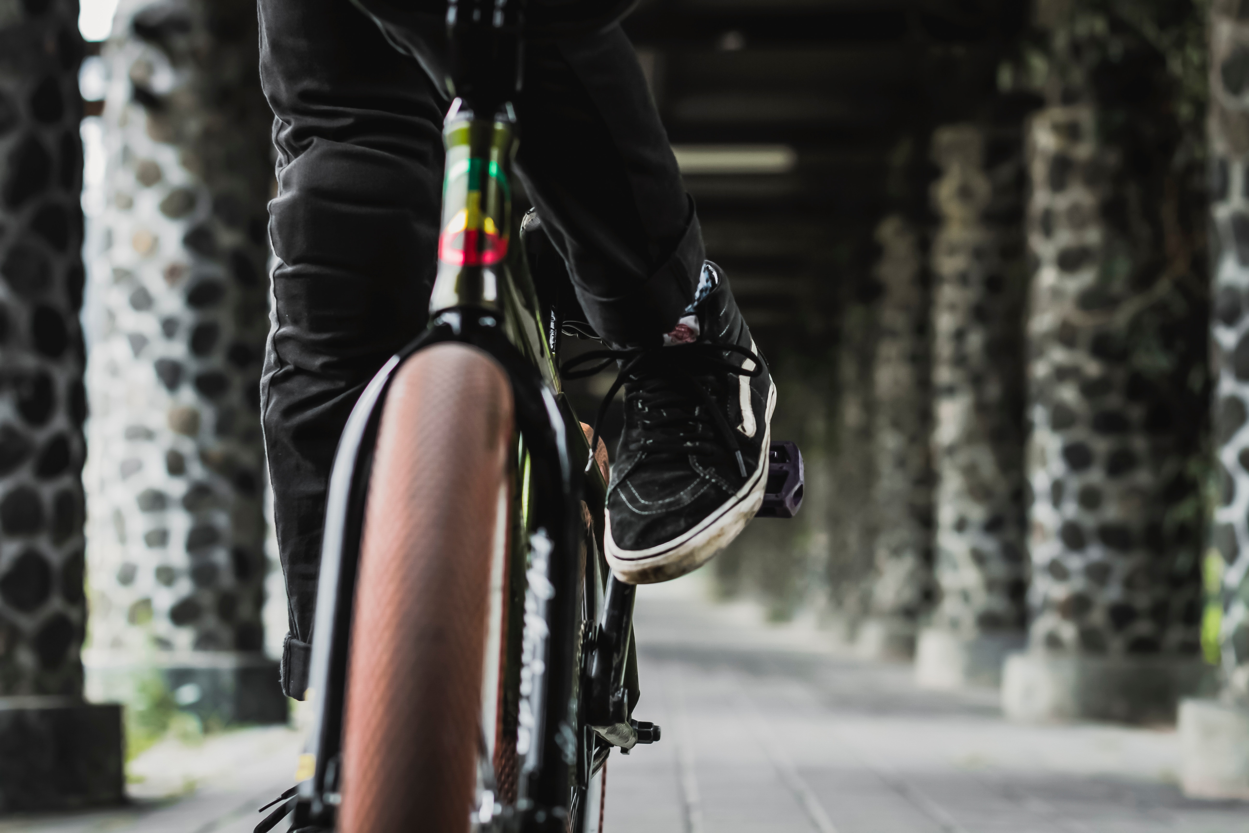 image of person on bike